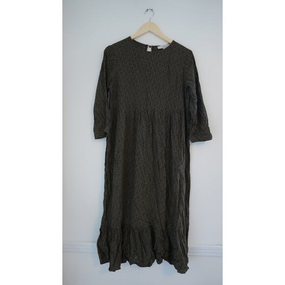 Loft Printed Flowy Long Sleeve Dress Size Small - Picture 1 of 5